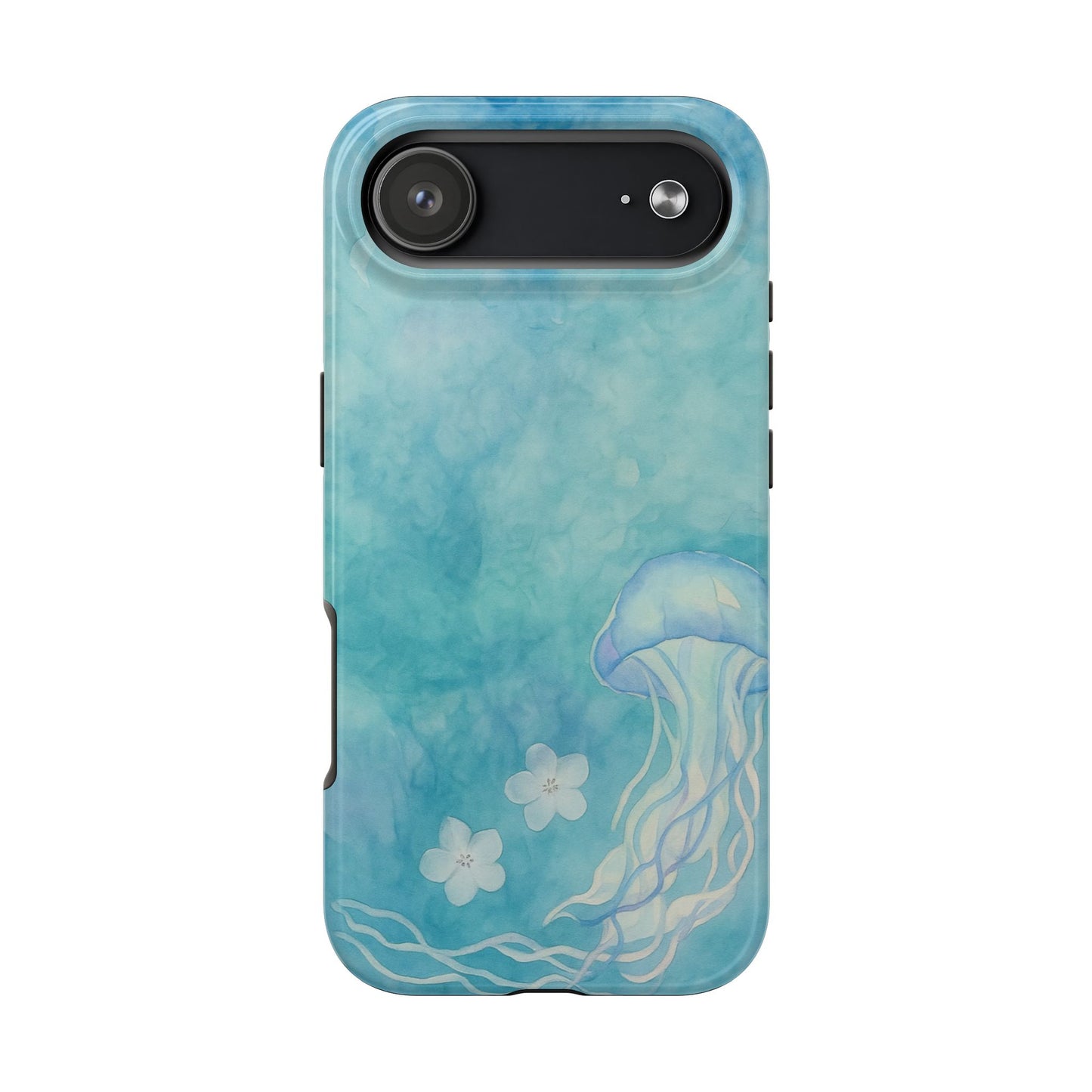 Sea-Blue Jellyfish - Protective Phone Case