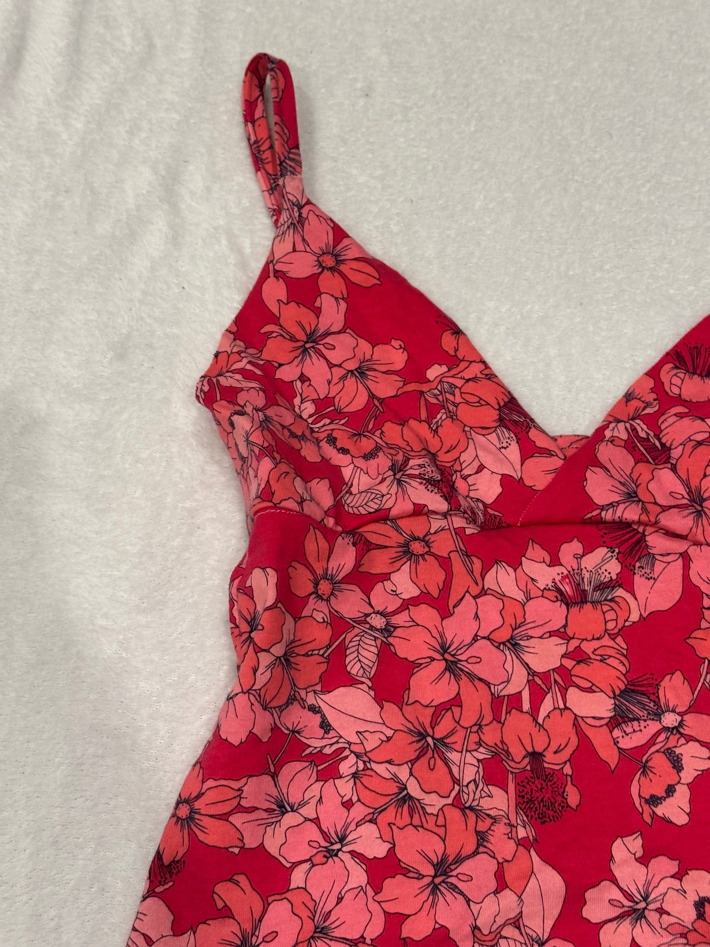 Pink and Red Floral Cami