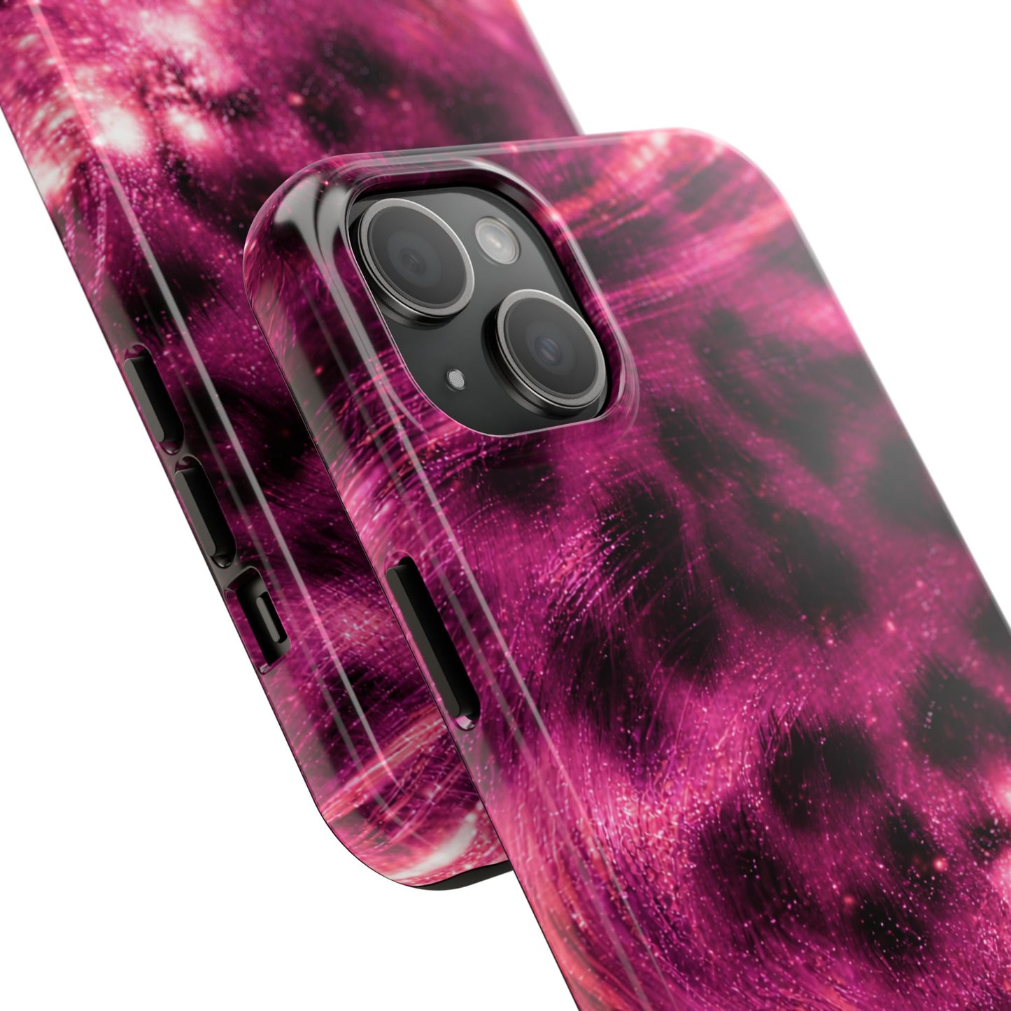 Magenta Y2K Leopard - Protective Phone Case