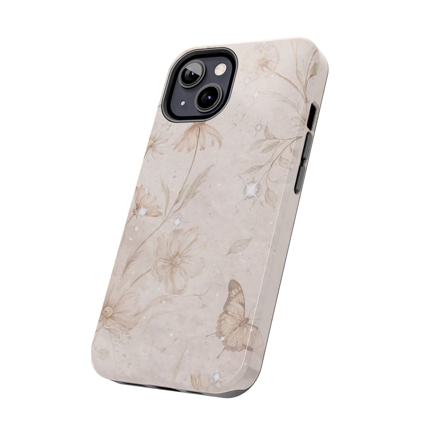 Beige Bloom - Protective Phone Case