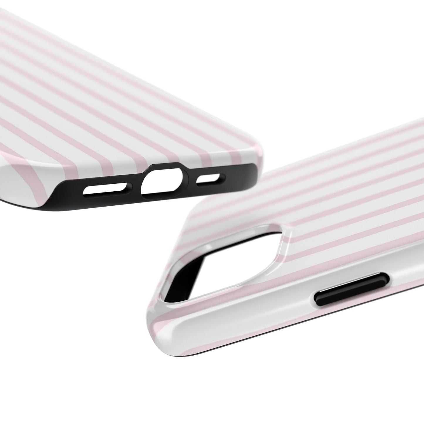 Pink Vertical Stripes - Protective Phone Case