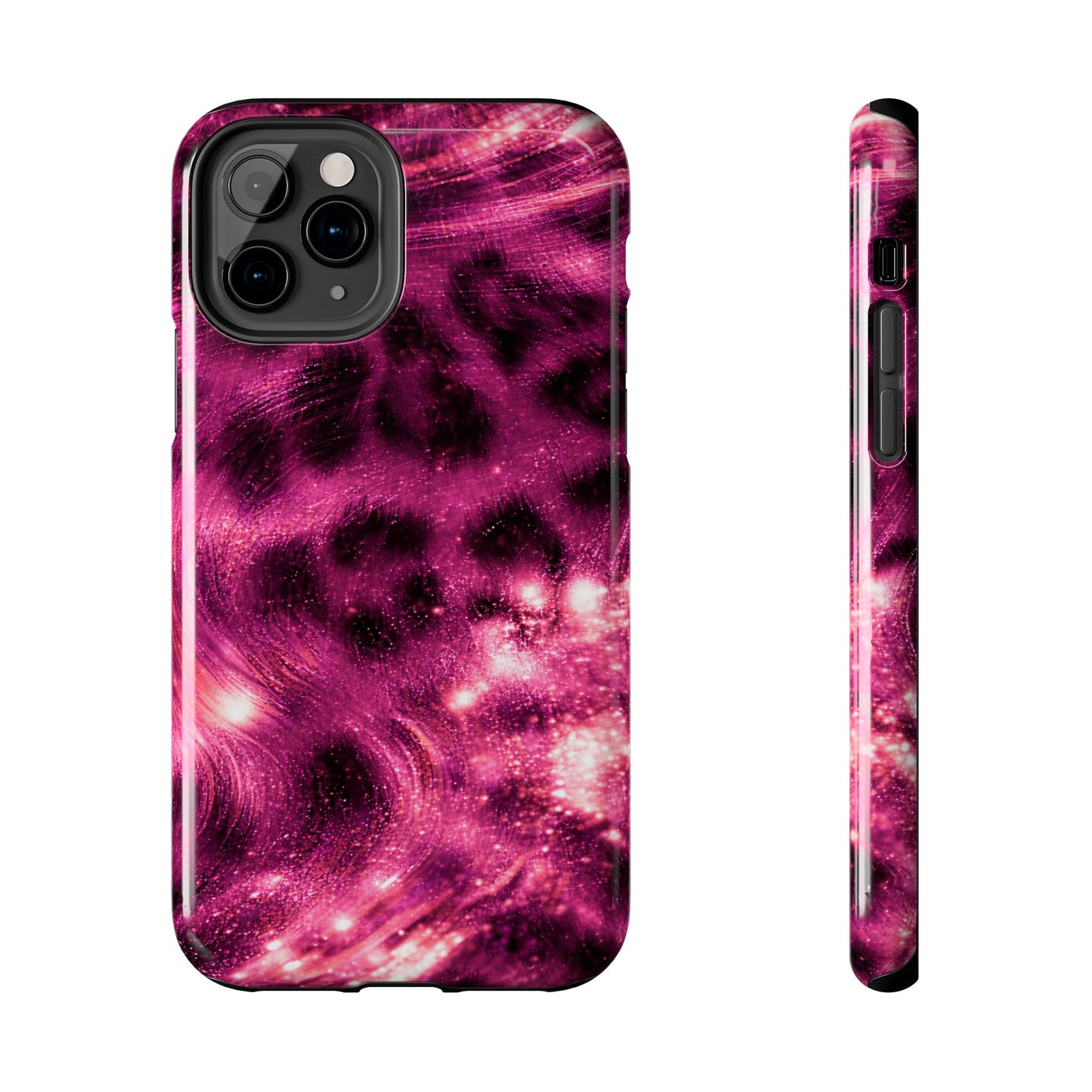 Magenta Y2K Leopard - Protective Phone Case