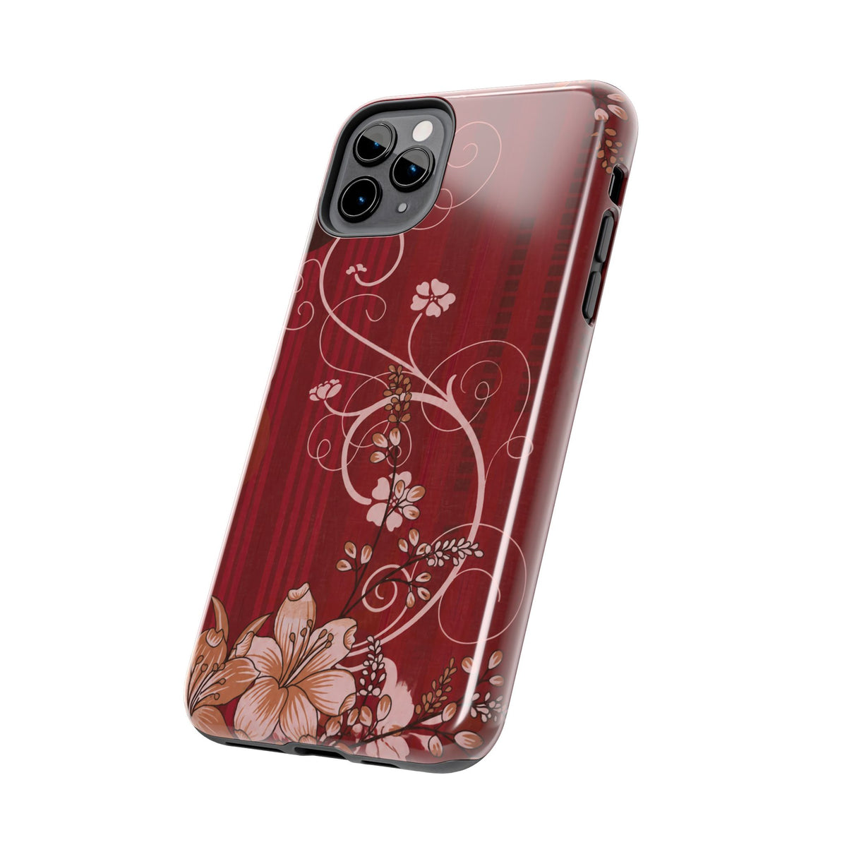 Crimson Bloom - Protective Phone Case