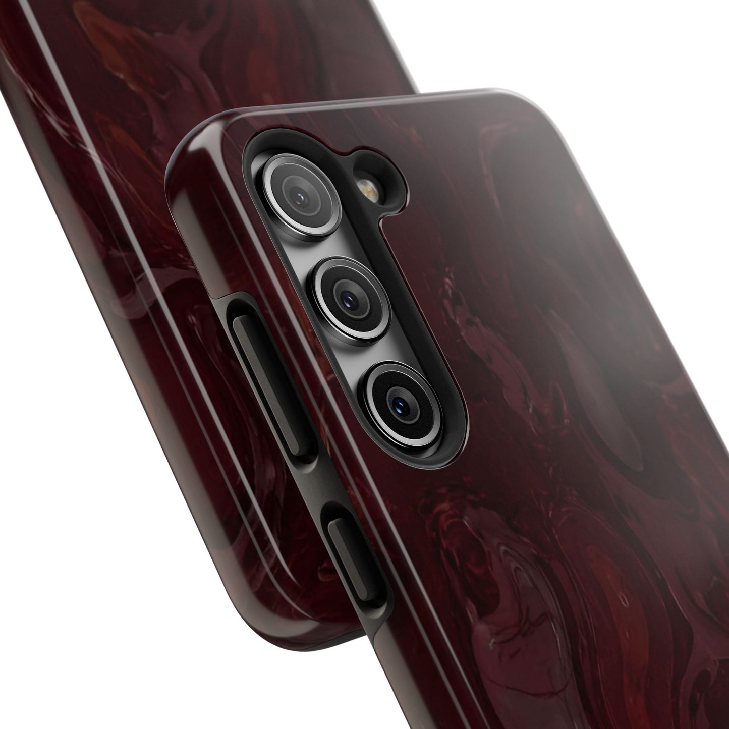 Glossy Maroon - Protective Phone Case