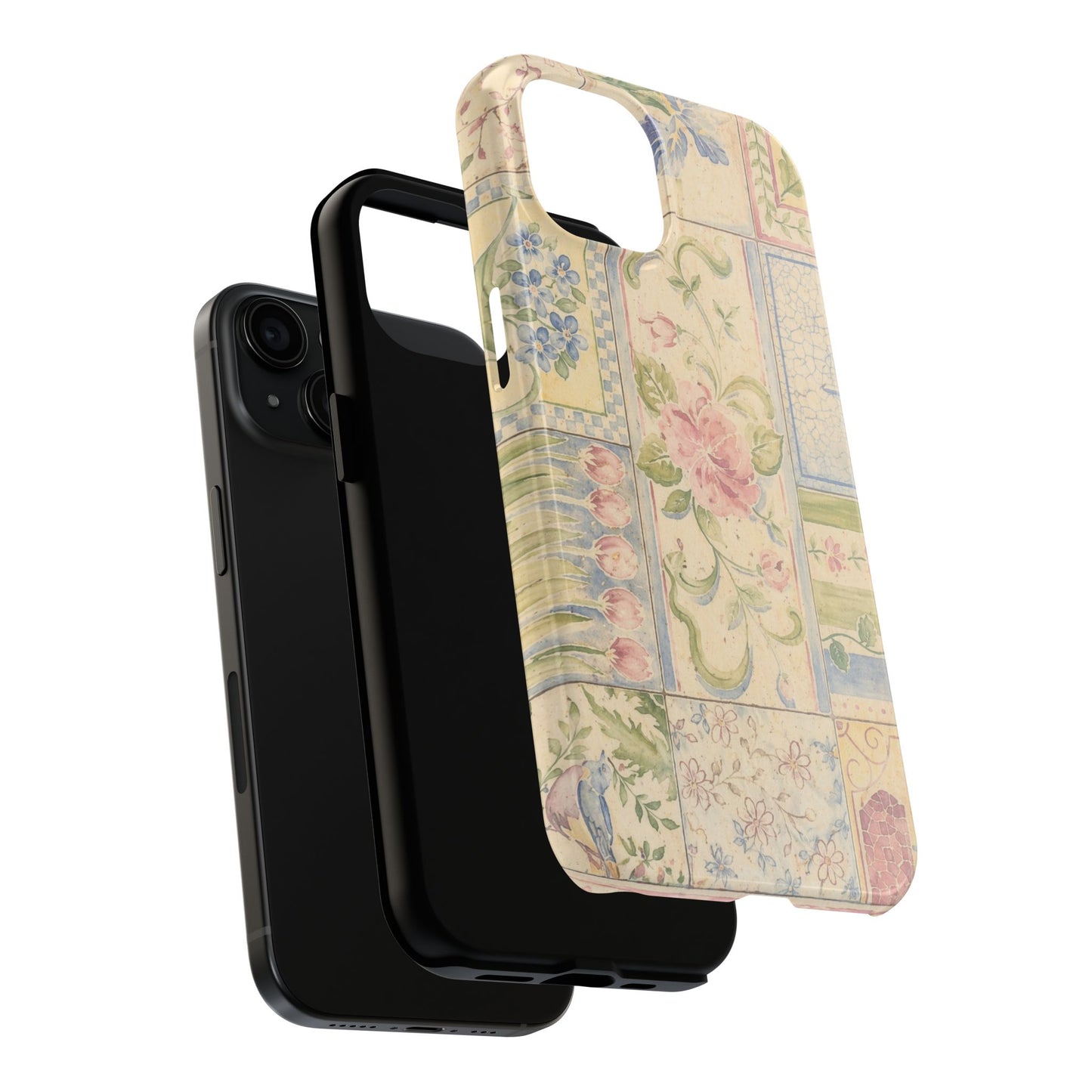 Floral Patchwork - Protective Phone Case