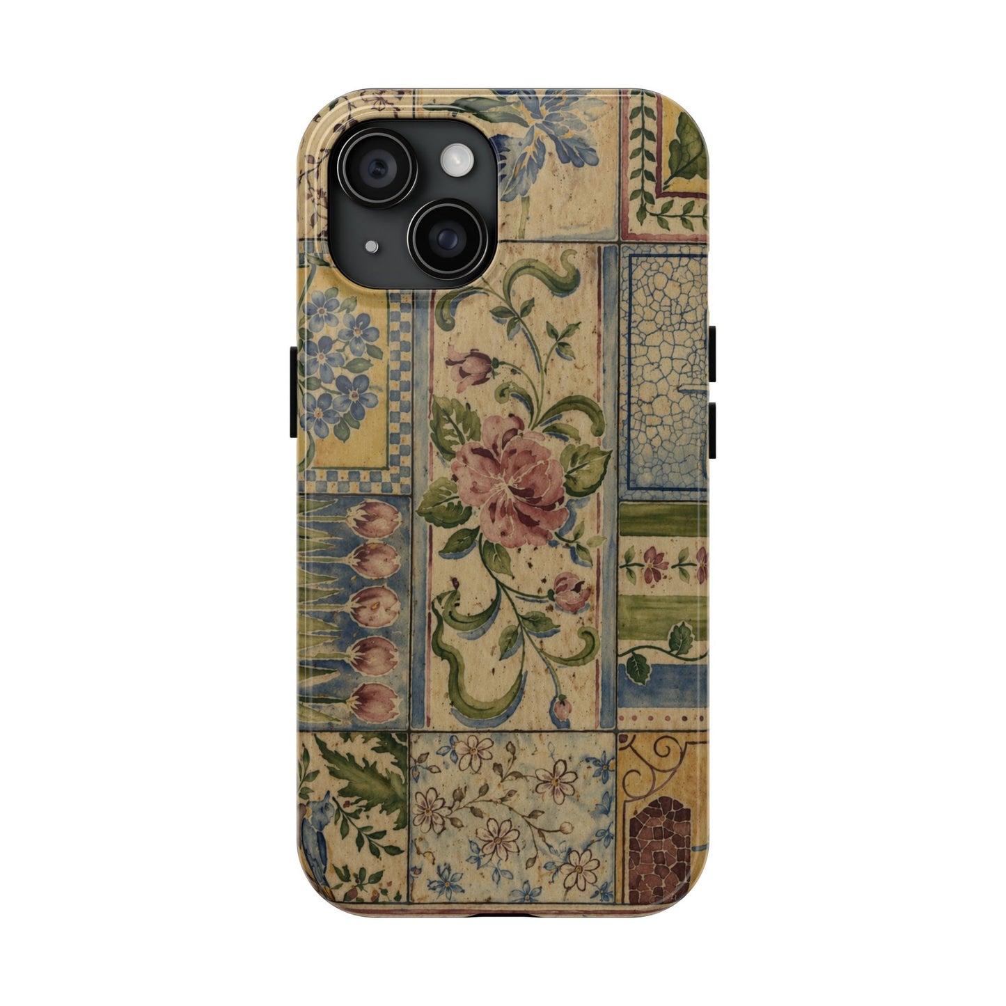 Vintage Floral Patchwork - Protective Phone Case