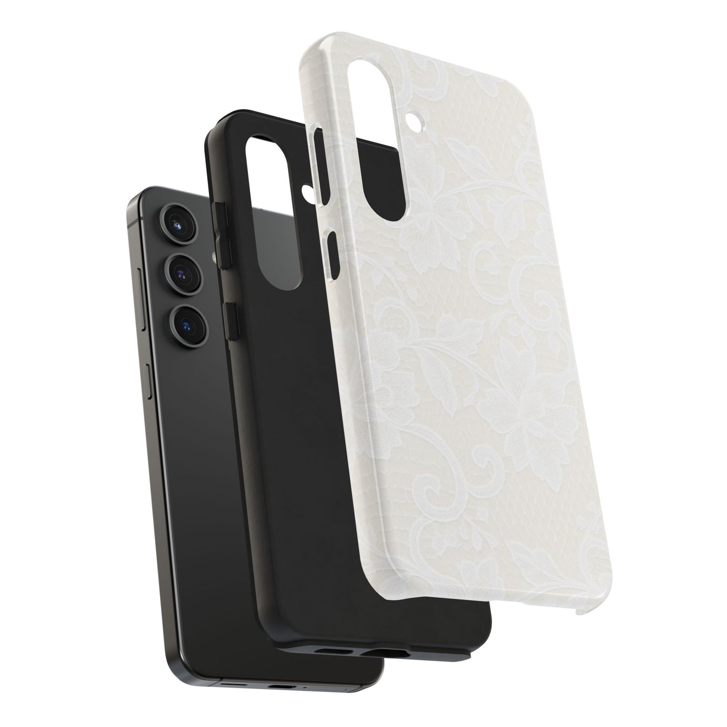 White Lace - Protective Phone Case