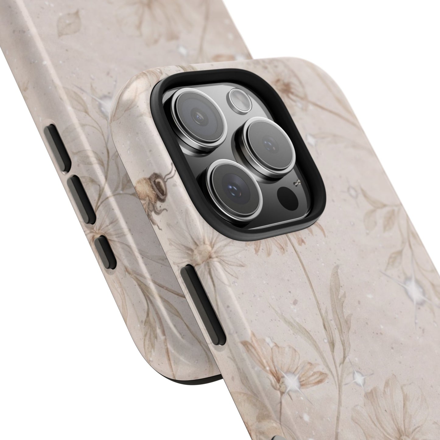 Beige Bloom - Protective Phone Case