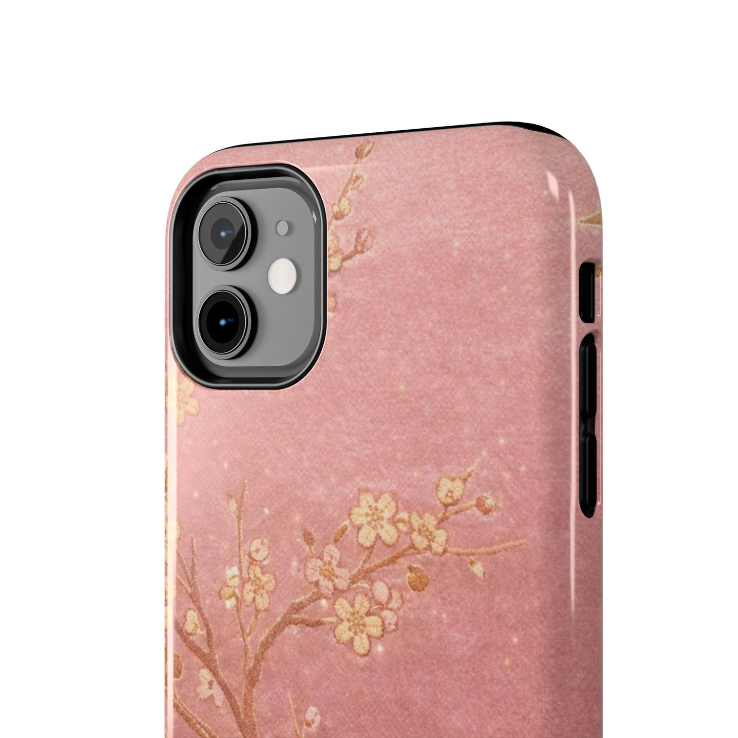 Pink Gold Cherry Blossom - Protective Phone Case