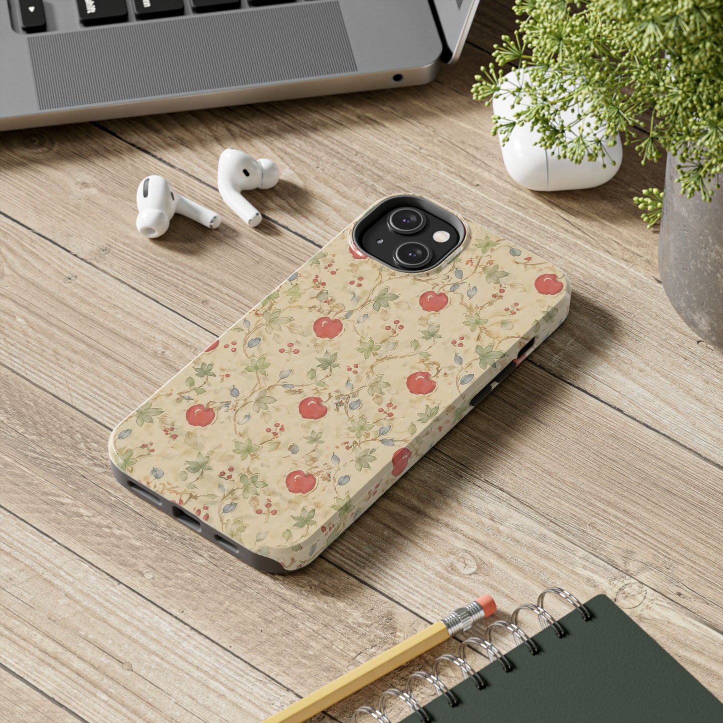 Vintage Apple Wallpaper - Protective Phone Case