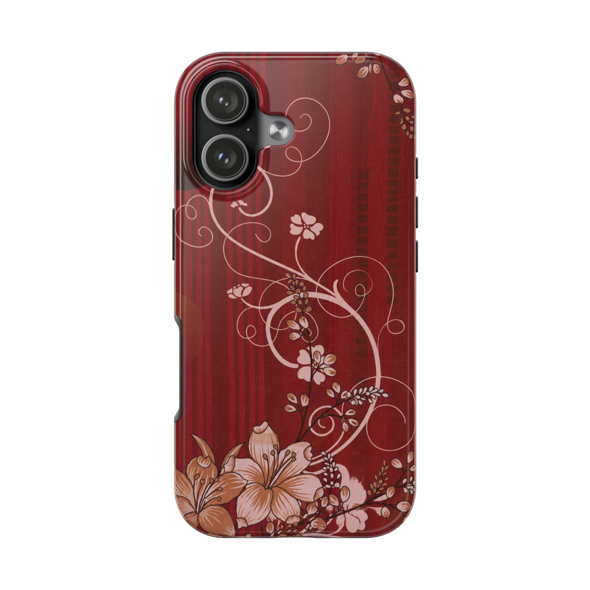 Crimson Bloom - Protective Phone Case