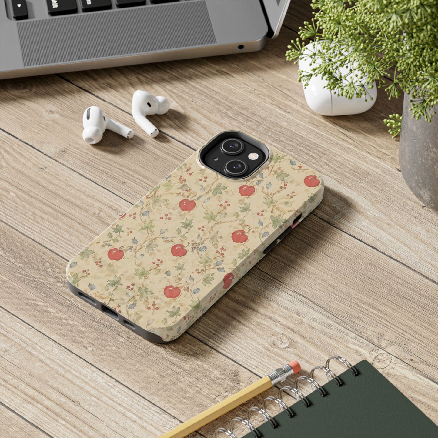 Vintage Apple Wallpaper - Protective Phone Case