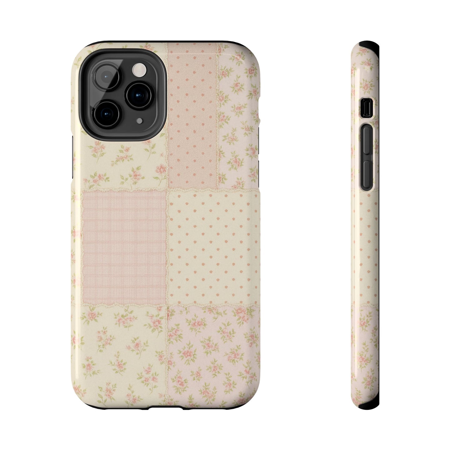 Floral Patchwork Quilt - Protective Phone Case
