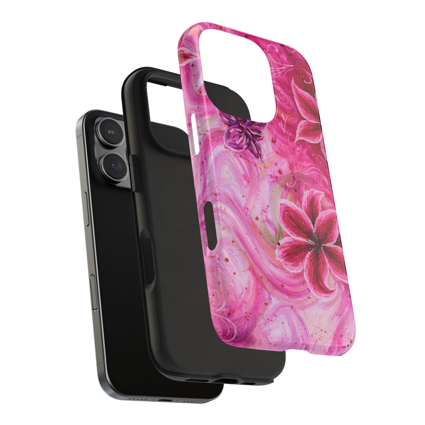 Watercolor Hibiscus - Protective Phone Case