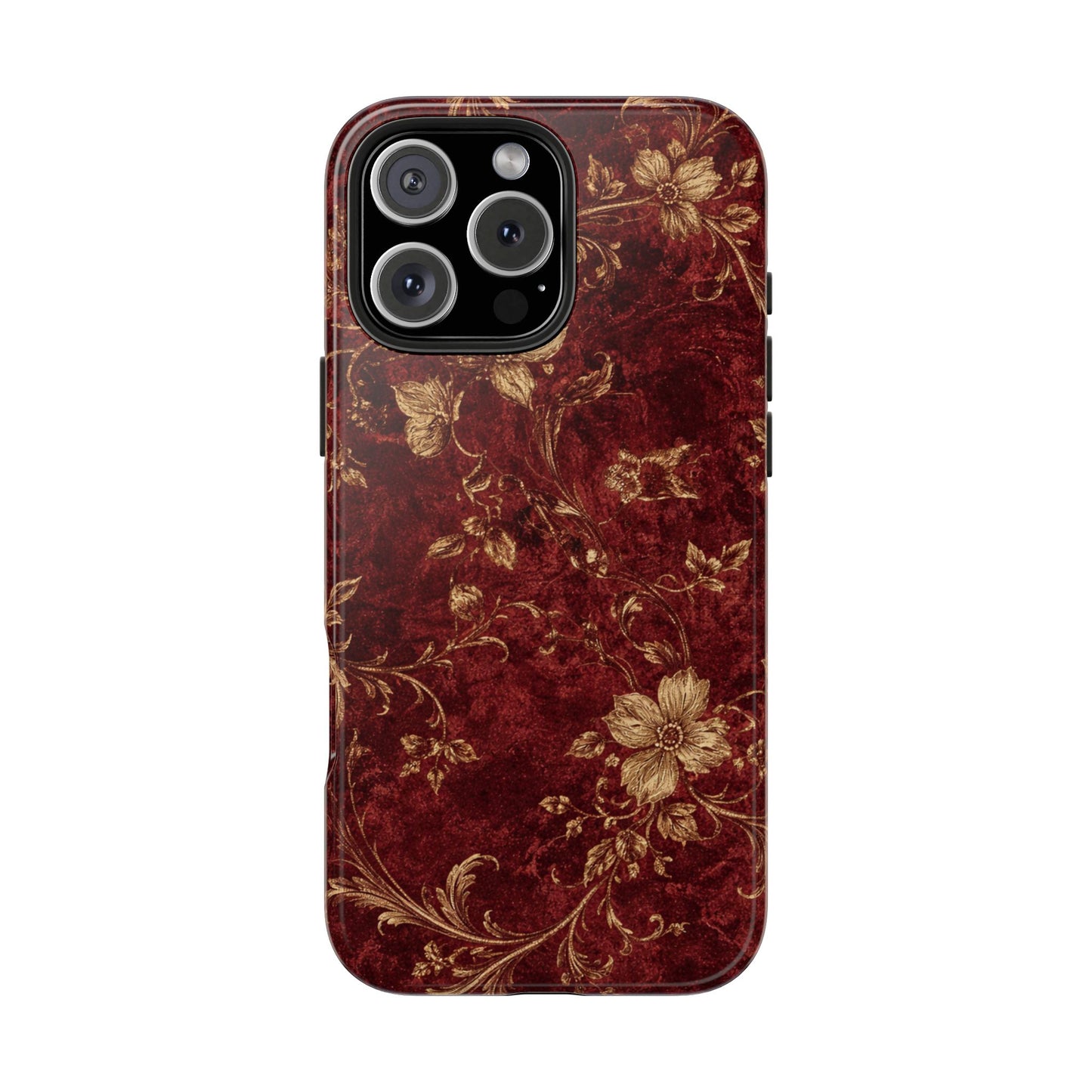 Floral Burgundy - Protective Phone Case
