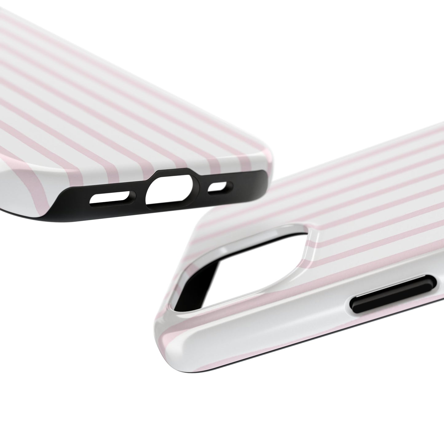 Pink Vertical Stripes - Protective Phone Case