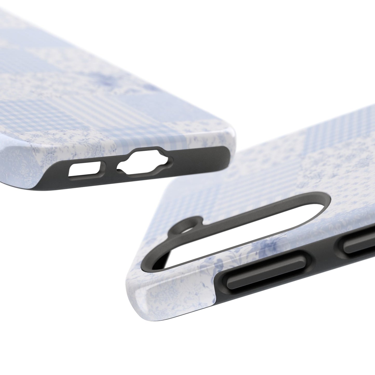 Baby Blue Plaid - Protective Phone Case