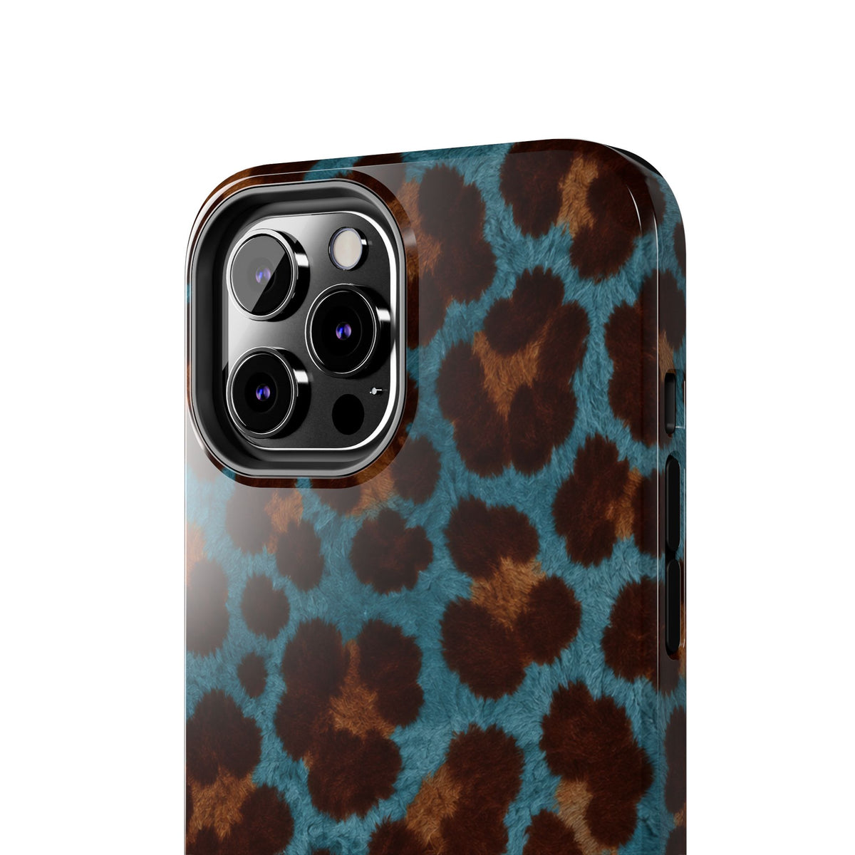 Teal Leopard - Protective Phone Case