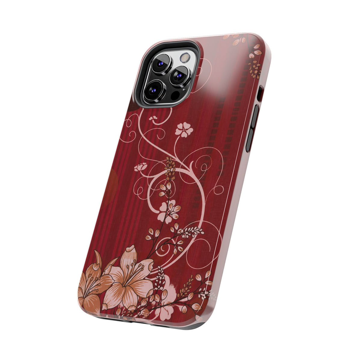 Crimson Bloom - Protective Phone Case