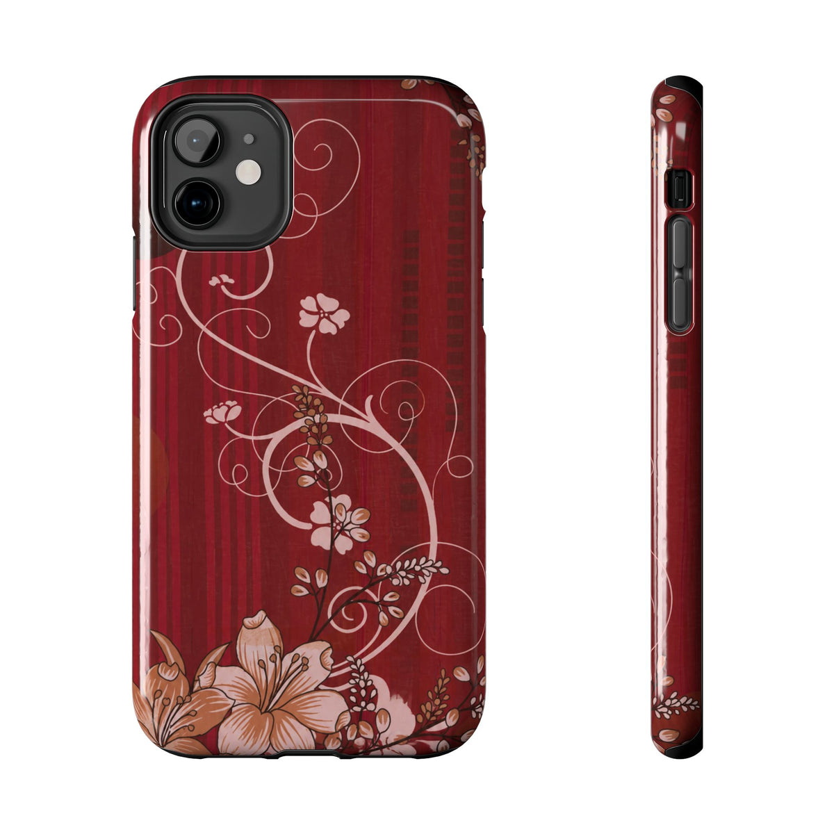 Crimson Bloom - Protective Phone Case