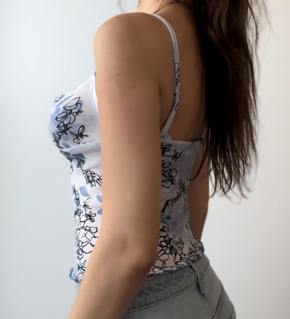 Blue Fairy Top with Sequins