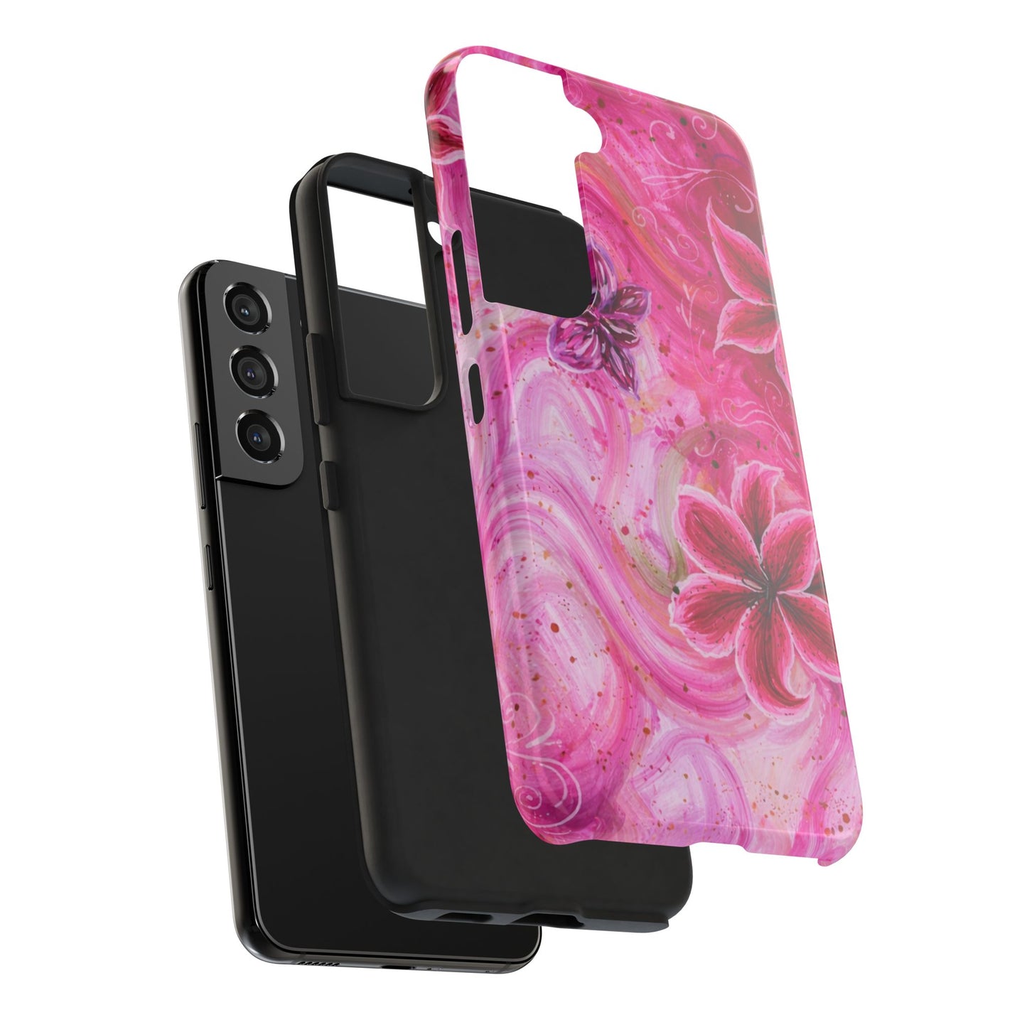 Watercolor Hibiscus - Protective Phone Case