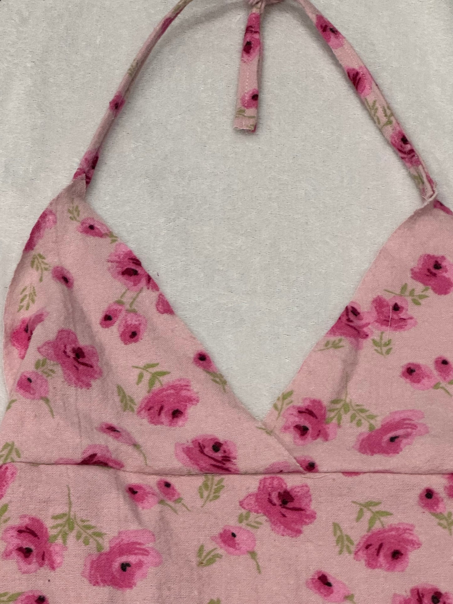 Pink Floral Halter Top