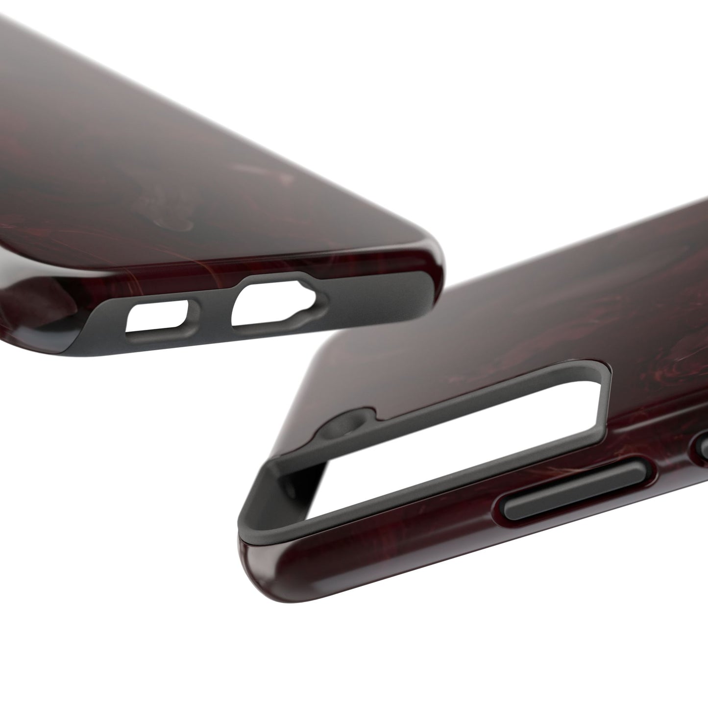 Glossy Maroon - Protective Phone Case