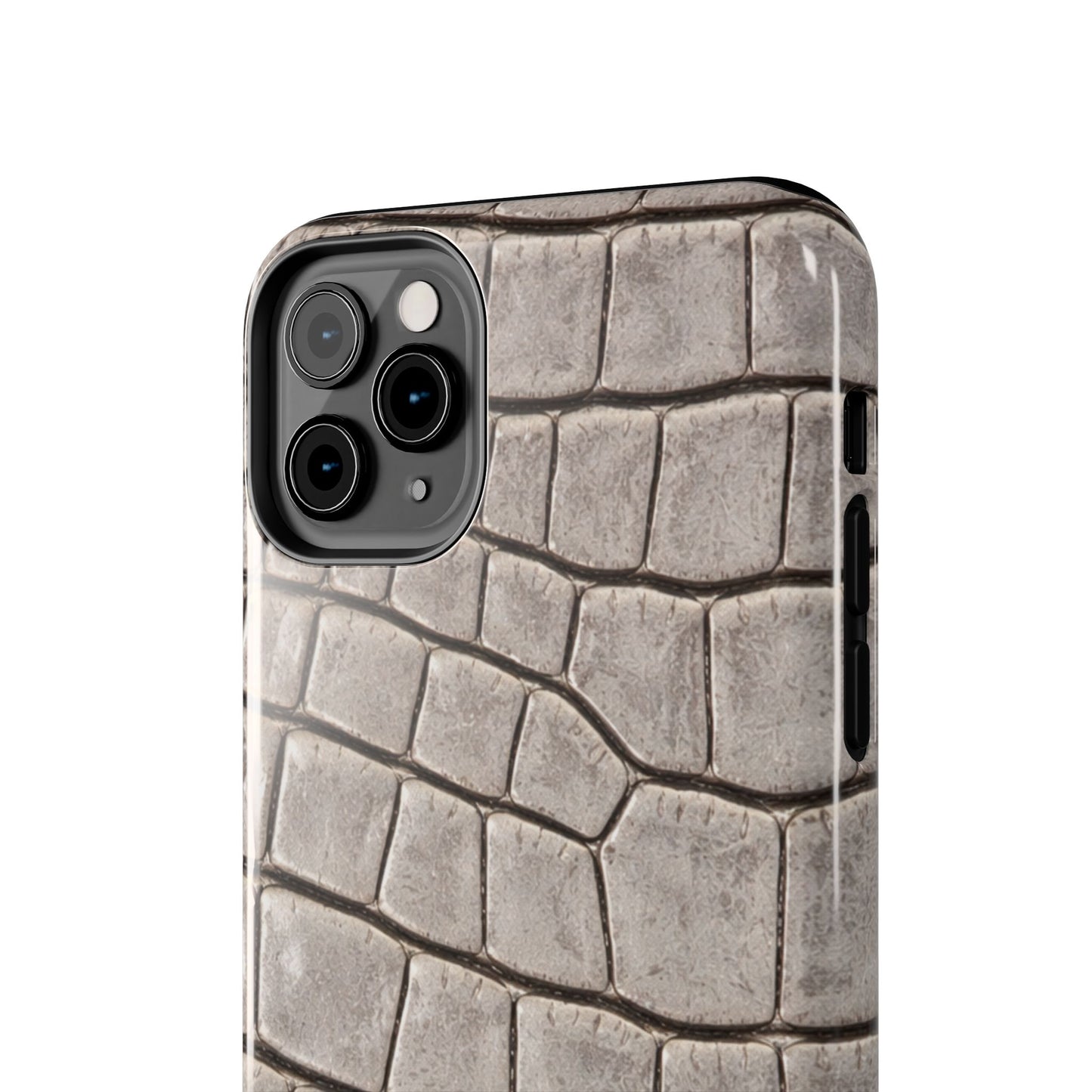 2000s Grey Crocodile - Protective Phone Case
