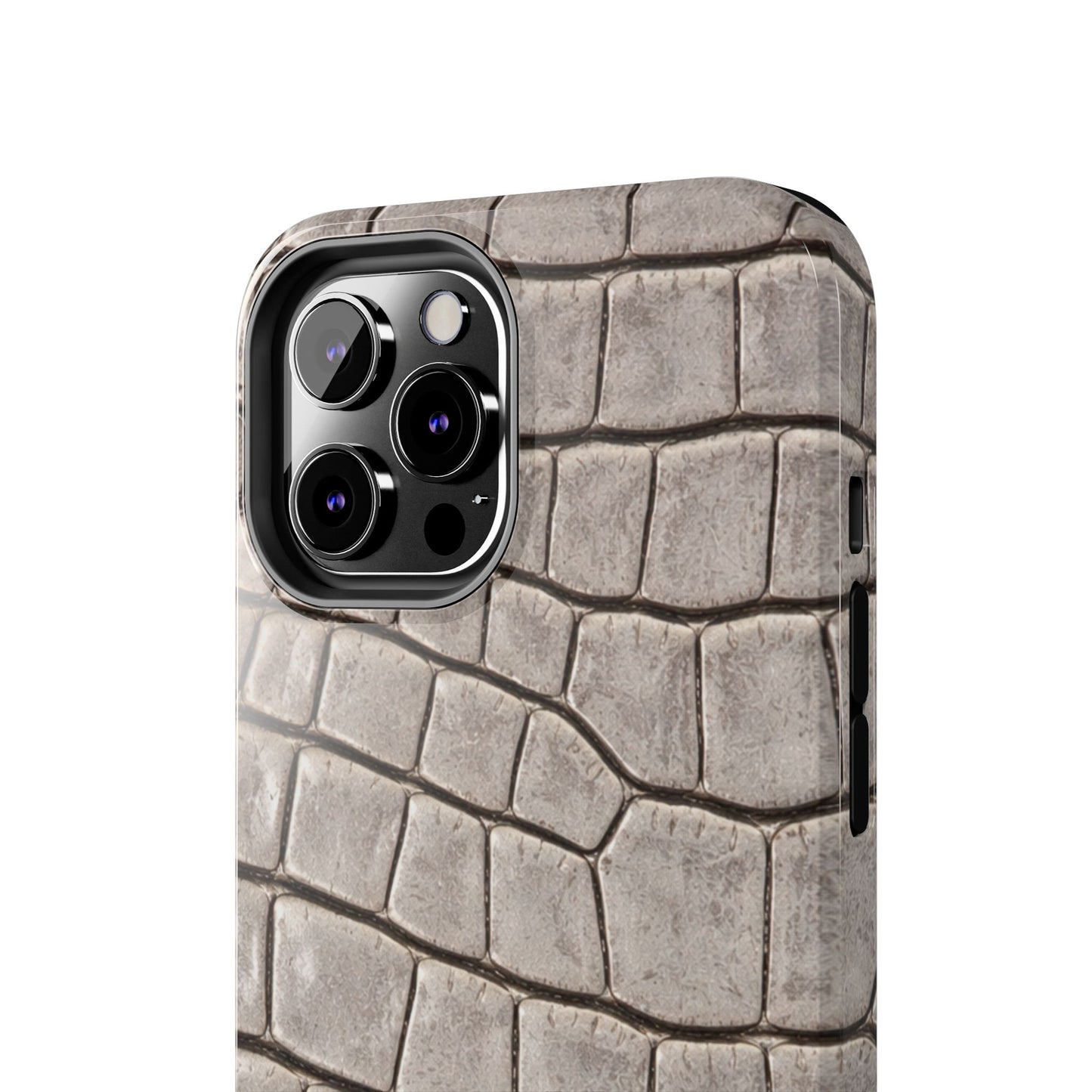 2000s Grey Crocodile - Protective Phone Case