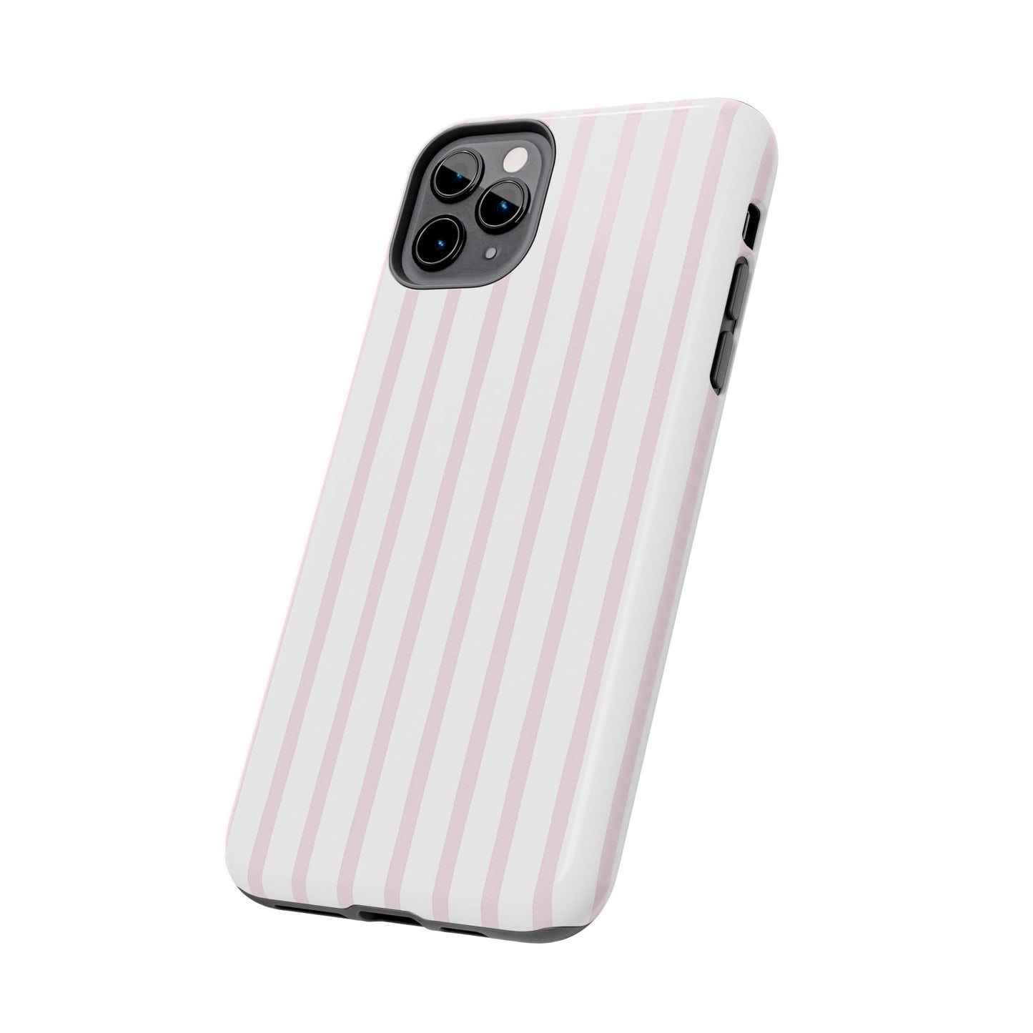 Pink Vertical Stripes - Protective Phone Case