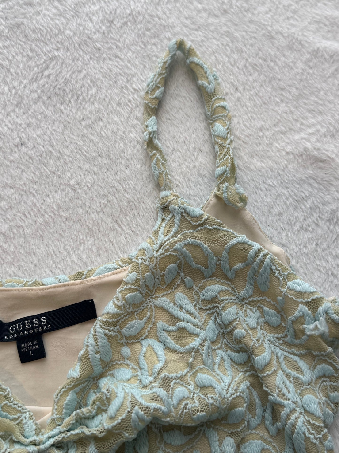 Lace Cami Top with Ruching