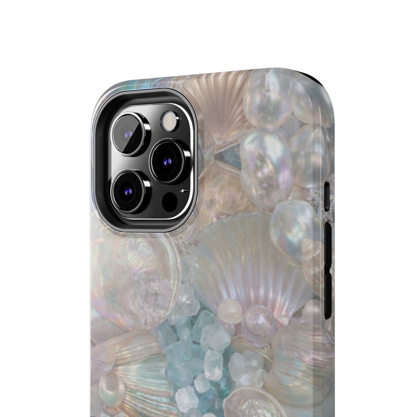 Aquamarine and Shells - Protective Phone Case