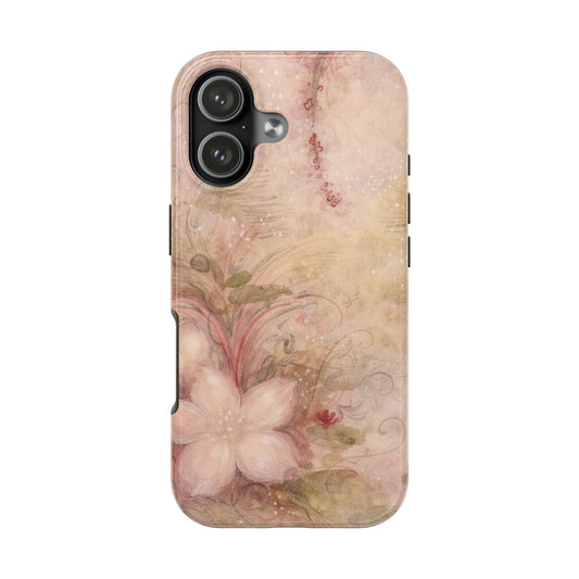 Antique Watercolor Floral - Protective Phone Case