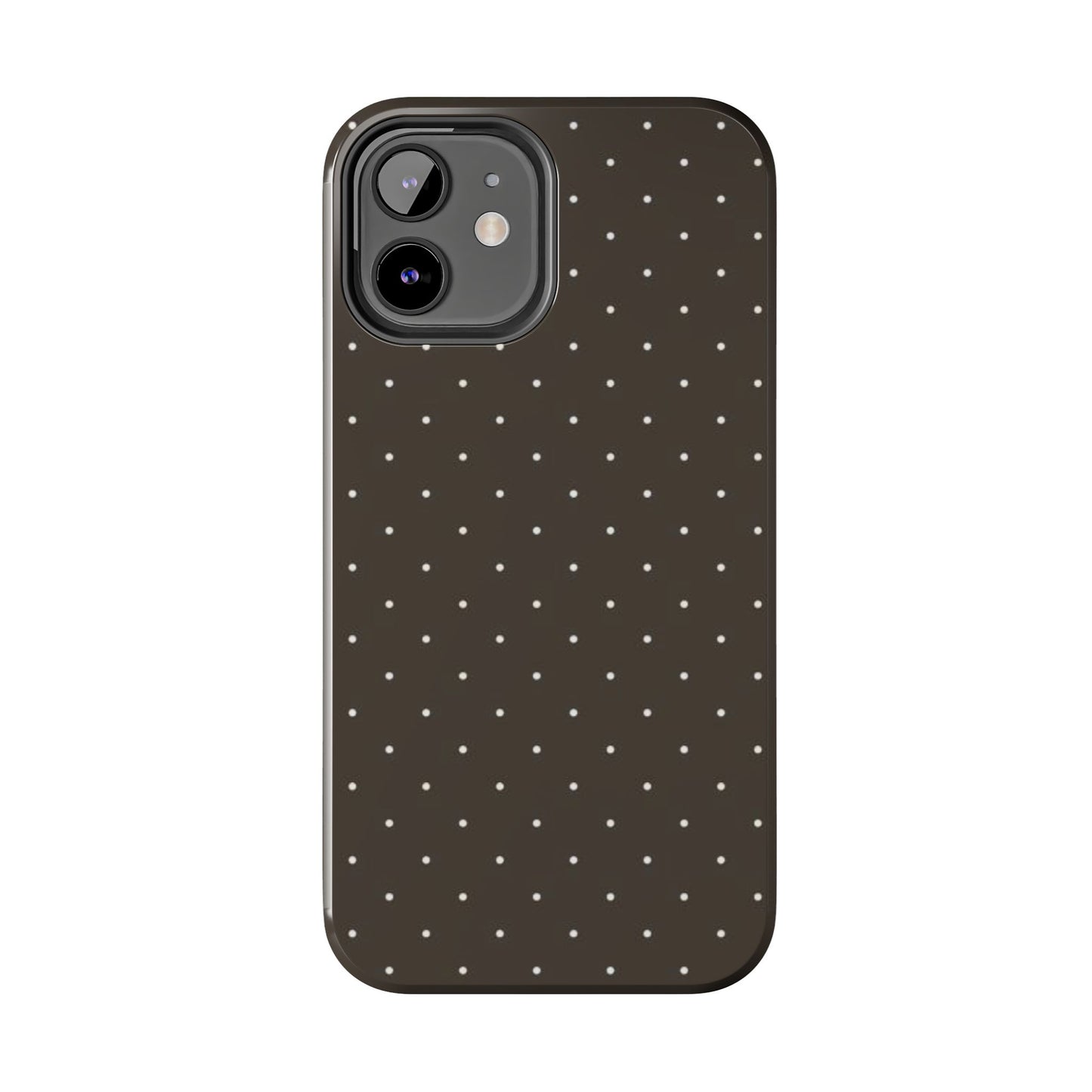 Brown Mini Polka Dot - Protective Phone Case