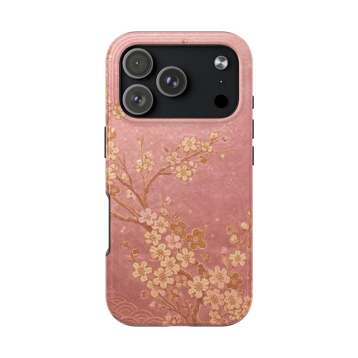Pink Gold Cherry Blossom - Protective Phone Case