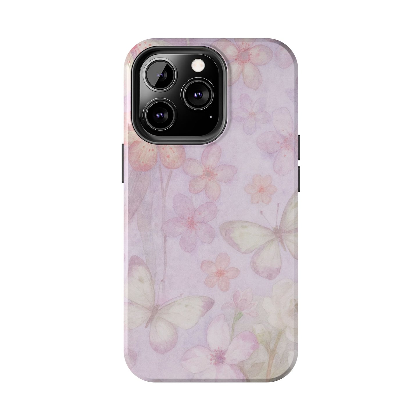 Lilac Butterfly - Protective Phone Case