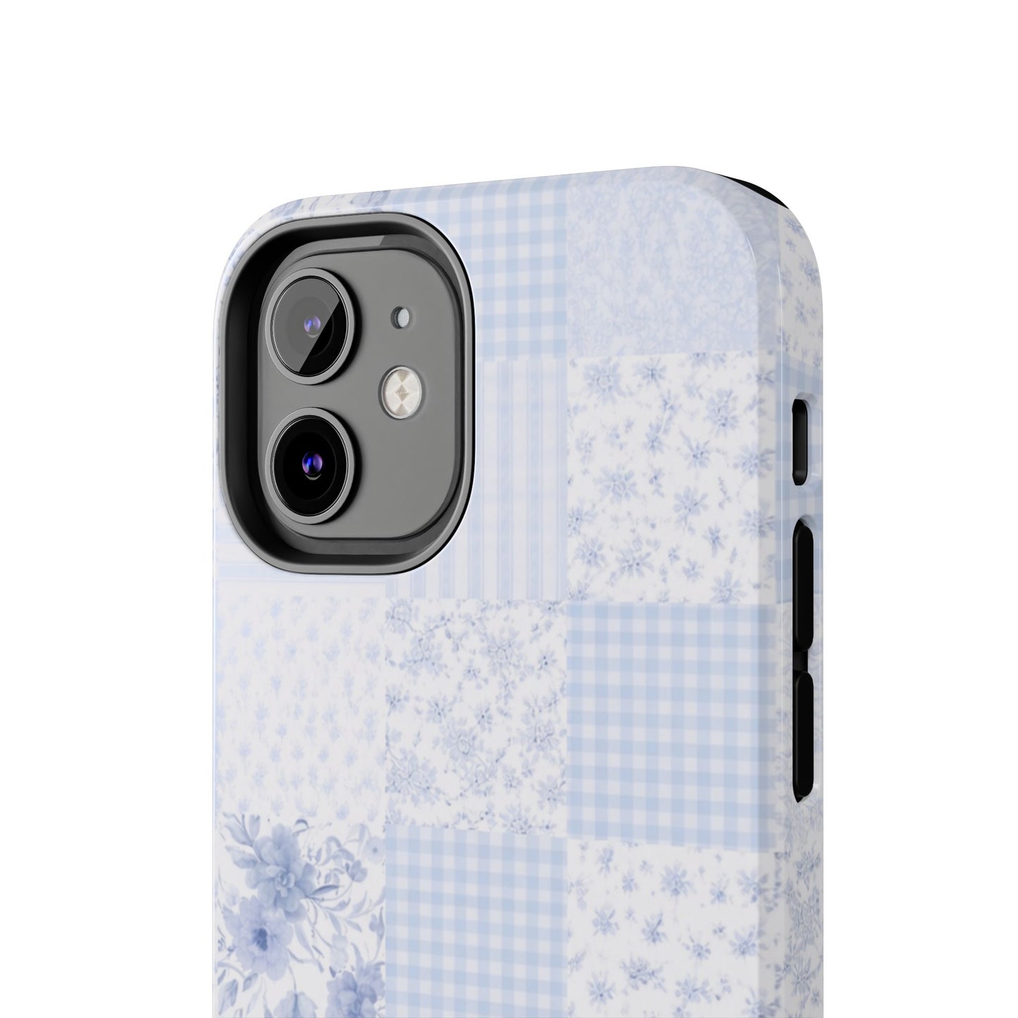 Baby Blue Plaid - Protective Phone Case