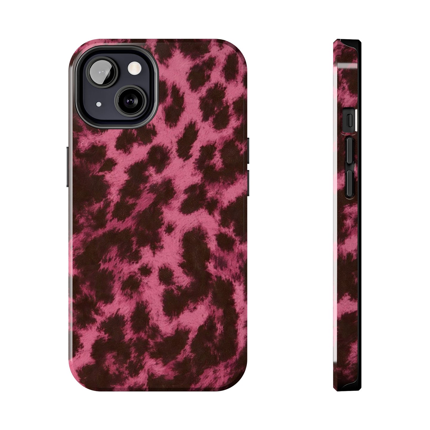 Pink Leopard Print - Protective Phone Case