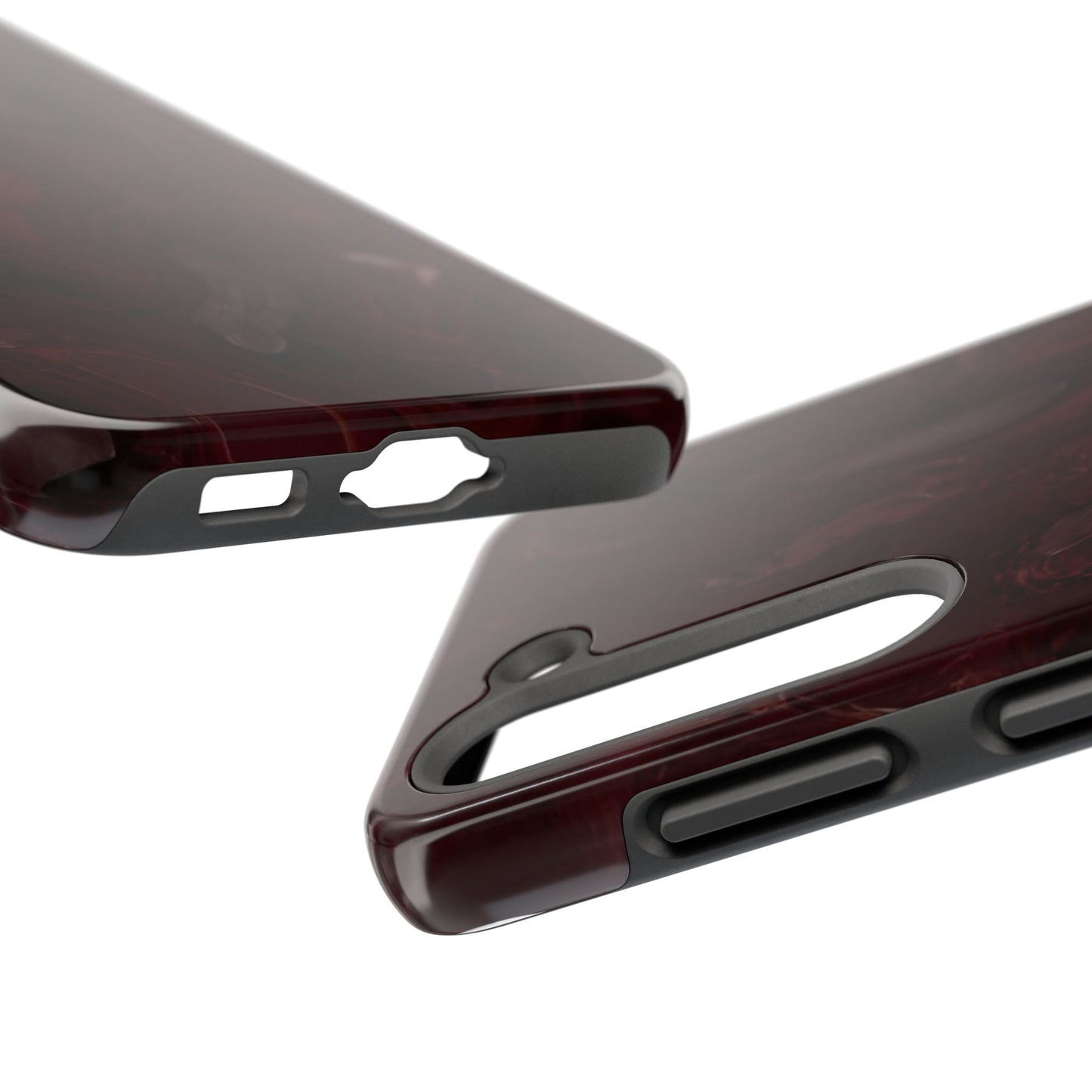 Glossy Maroon - Protective Phone Case