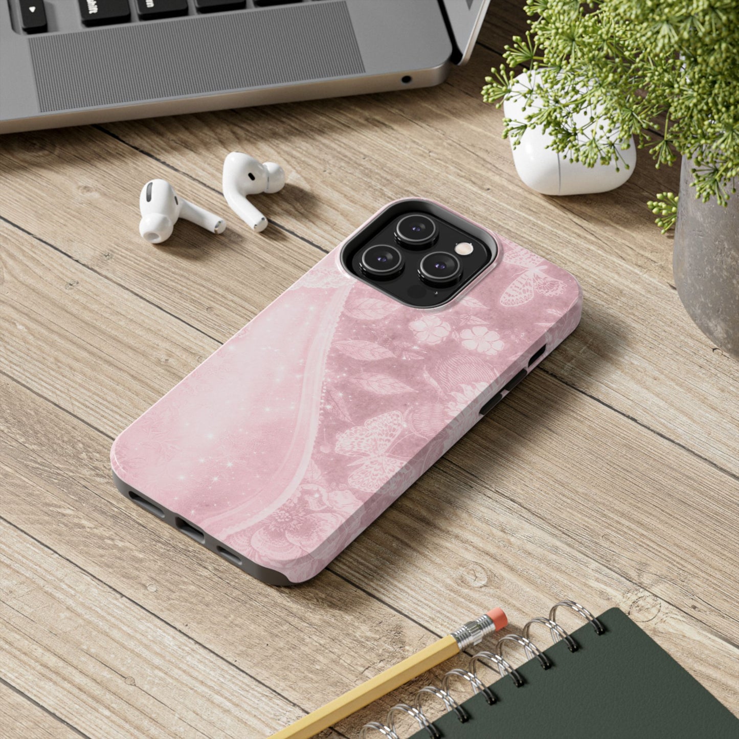 Pink Paisley - Protective Phone Case