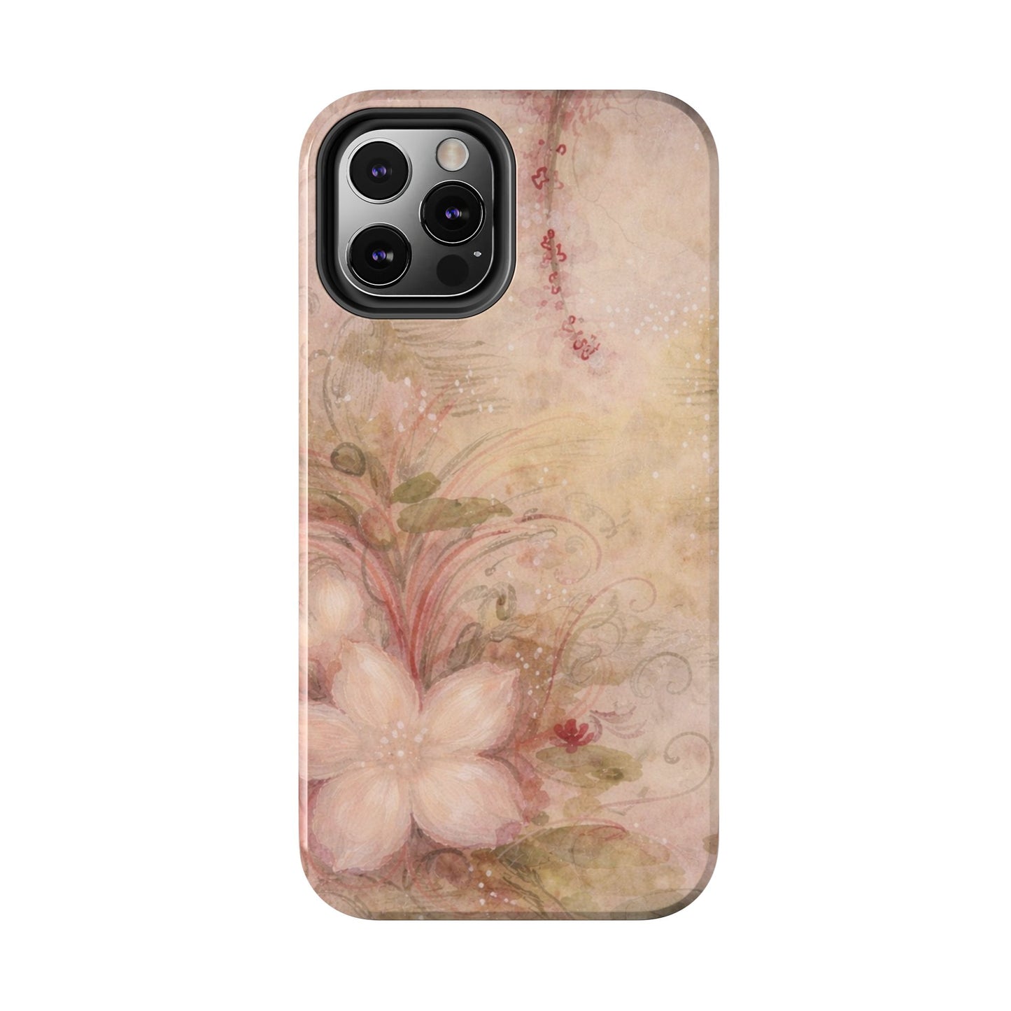 Antique Watercolor Floral - Protective Phone Case