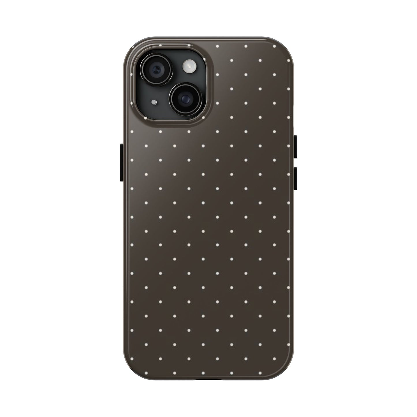 Brown Mini Polka Dot - Protective Phone Case
