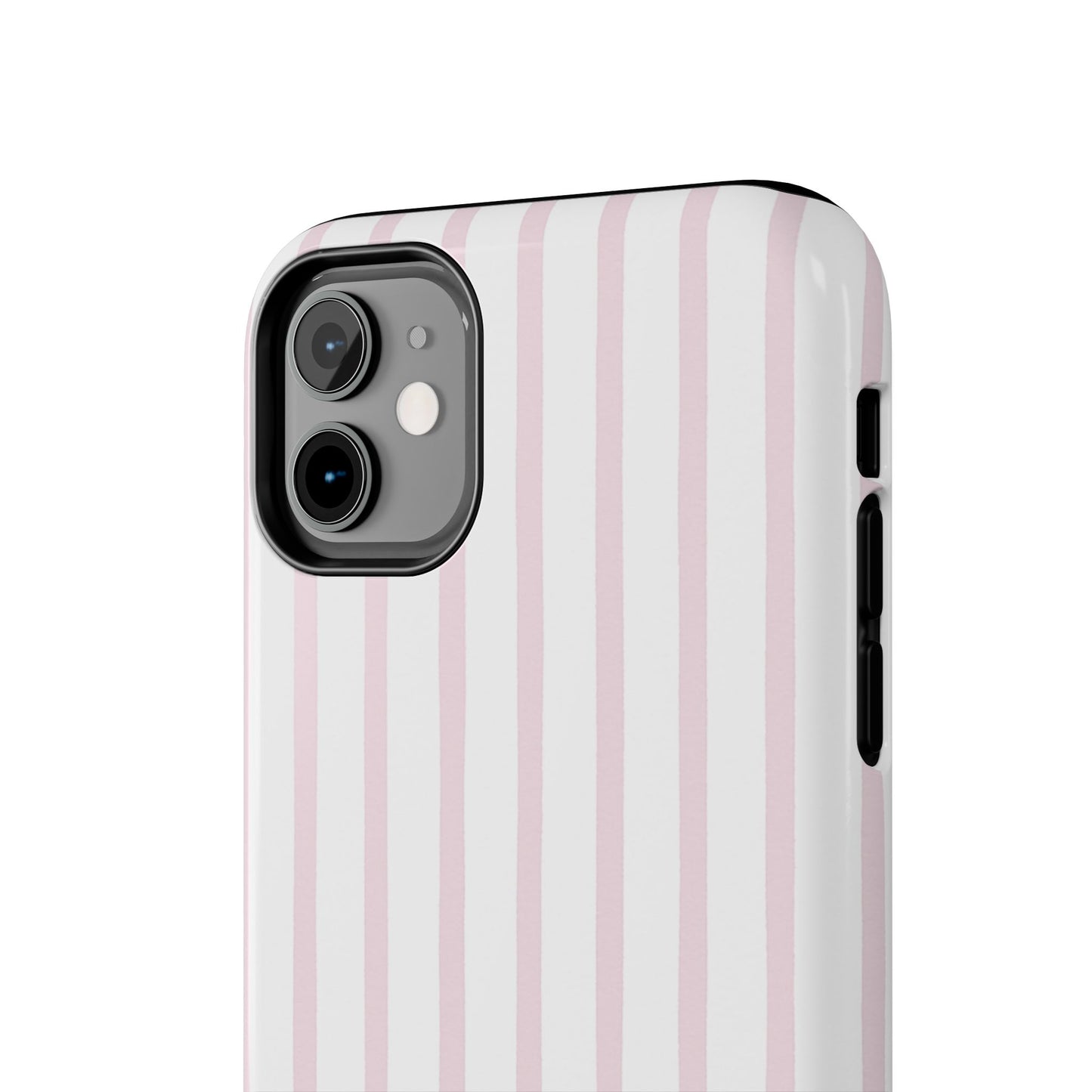 Pink Vertical Stripes - Protective Phone Case
