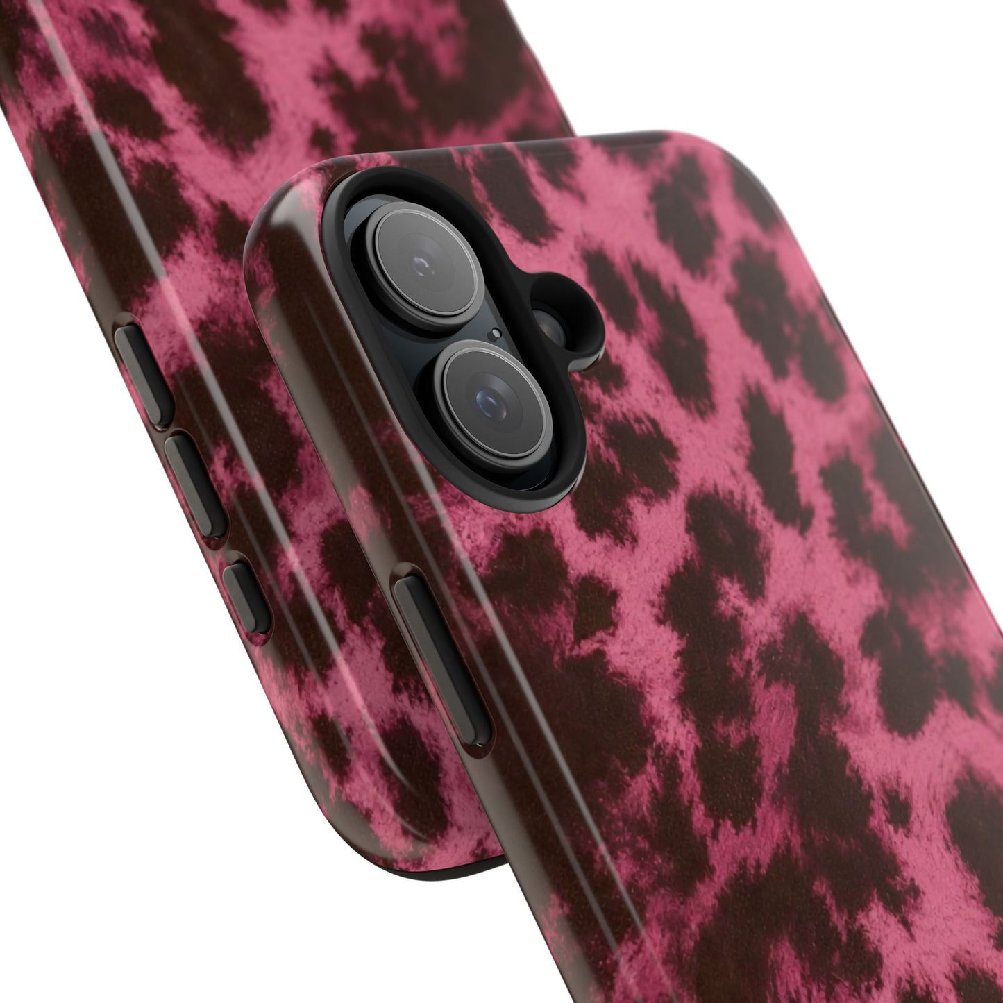 Pink Leopard Print - Protective Phone Case