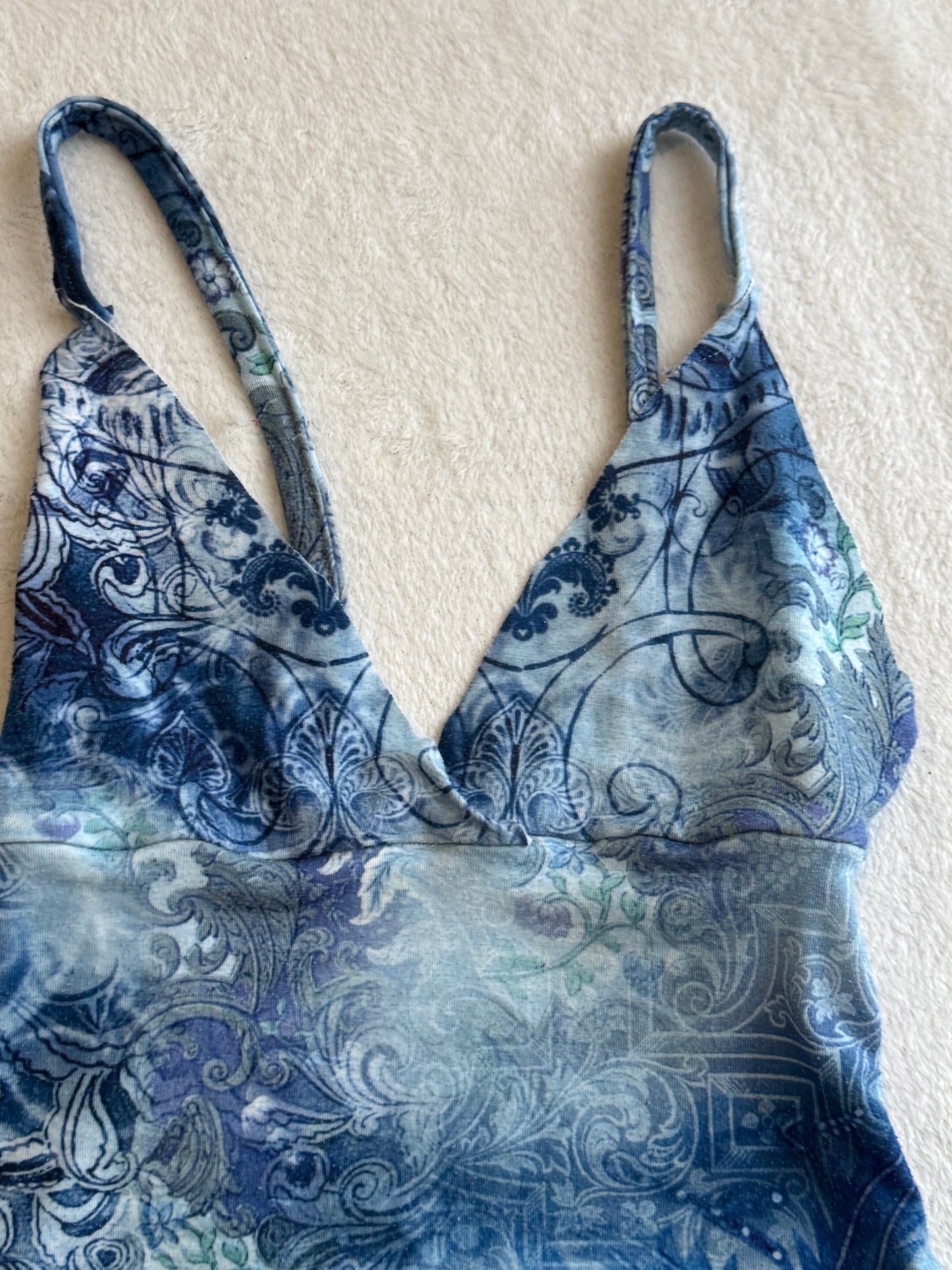 Y2K Blue Cami Top