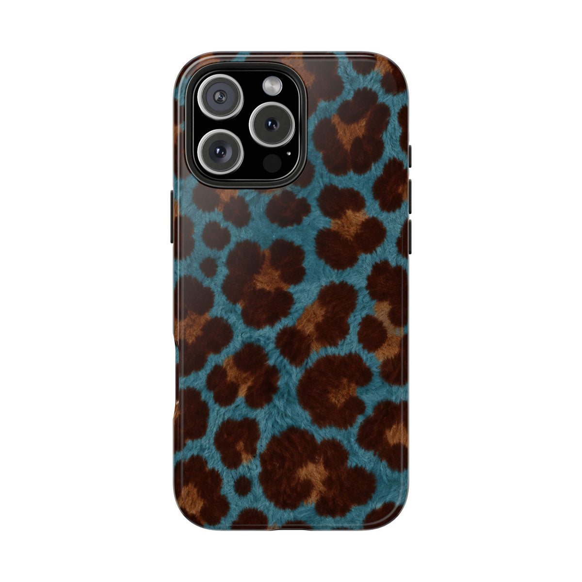 Teal Leopard - Protective Phone Case