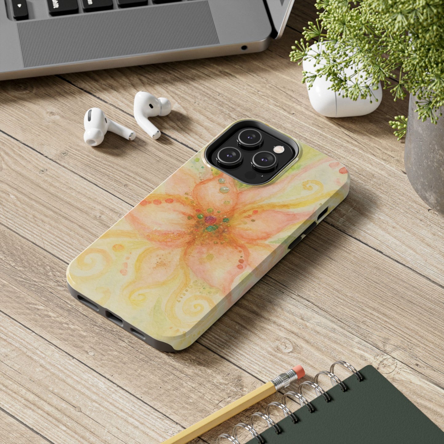 Shimmery Flower - Protective Phone Case