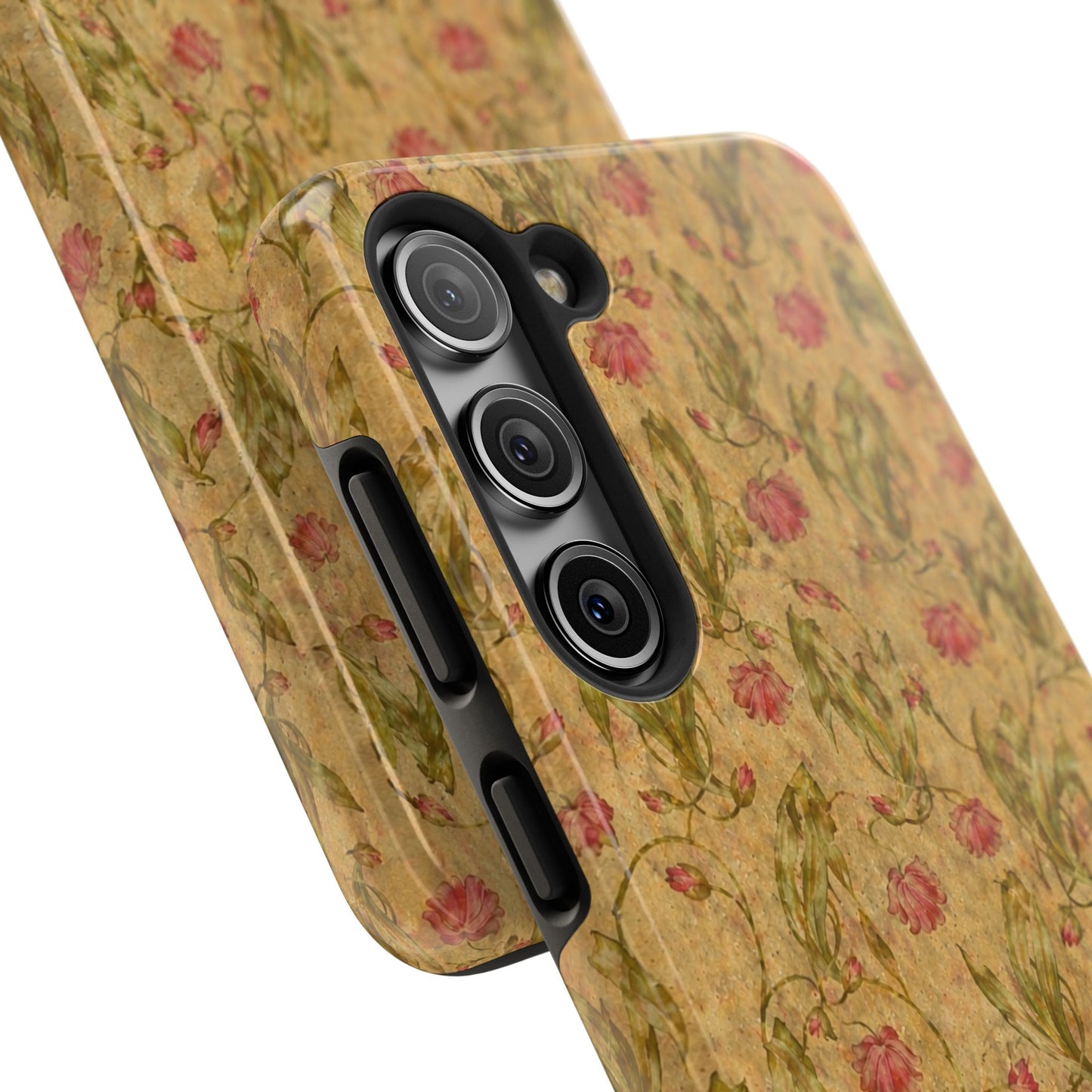 Roses on Aged Paper - Protective Phone Case