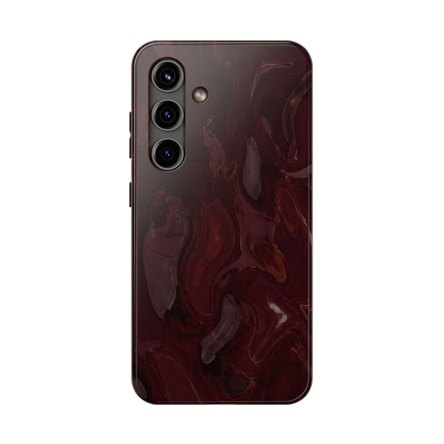 Glossy Maroon - Protective Phone Case